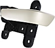 Front or Rear, Driver Side Interior Door Handle, Gray, Without Door Lock Hole