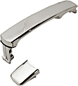 Rear, Driver or Passenger Side Chrome Exterior Door Handle, Without Key Hole