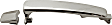 Rear, Driver or Passenger Side Chrome Exterior Door Handle, Without Key Hole