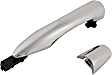 Rear, Driver or Passenger Side Chrome Exterior Door Handle, Without Key Hole