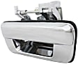 Tailgate Handle, Chrome Plastic Without Camera Hole Without Key Hole
