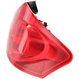 Passenger Side Tail Light, with Bulb, Halogen, Red Lens, Sedan