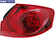 Passenger Side Tail Light, with Bulb, Halogen, Red Lens, Sedan, CAPA CERTIFIED