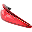 Passenger Side Tail Light, with Bulb, Halogen, Clear and Red Lens