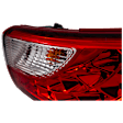 Passenger Side Tail Light, with Bulb, Halogen, Clear and Red Lens, CAPA CERTIFIED