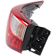 Driver Side Tail Light, with Bulb, Halogen, Clear and Red Lens