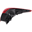 Driver Side Tail Light, with Bulb, Halogen, Clear and Red Lens
