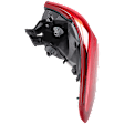 Driver Side Tail Light, with Bulb, Halogen, Clear and Red Lens