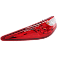Driver Side Tail Light, with Bulb, Halogen, Clear and Red Lens