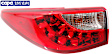 Driver Side Tail Light, with Bulb, Halogen, Clear and Red Lens, CAPA CERTIFIED