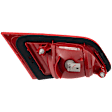 Passenger Side Tail Light, with Bulb, Halogen, Clear and Red Lens