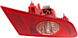 Driver Side Tail Light, with Bulb, Halogen, Red Lens