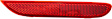 Rear, Passenger Side Bumper Reflector,, CAPA Certified