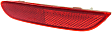Rear, Driver Side Bumper Reflector,, CAPA Certified