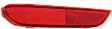 Rear, Driver Side Bumper Reflector,, CAPA Certified