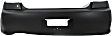 Rear Primed Bumper Cover top, Textured Bottom, Sedan, Without Parking Aid Sensor Holes