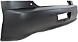 Rear Primed Bumper Cover top, Textured Bottom, Sedan, Without Parking Aid Sensor Holes