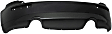 Rear Primed Bumper Cover, Base Model, Without Parking Aid Sensor Holes