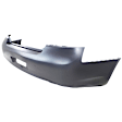 Rear Primed Bumper Cover, Sedan, For Models Without Premium Package, (G25 Base/Journey Model), Without Parking Aid Sensor Holes