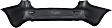Rear Primed Bumper Cover, For Models Without Premium and Towing Packages, Without Parking Aid Sensor Holes