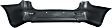 Rear Primed Bumper Cover, For Models With Premium and Driver Assist Packages, Without Towing Package, With Parking Aid Sensor Holes