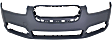 Front Primed Bumper Cover, With Fog Light Holes, Without Parking Aid Sensor Holes