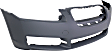 Front Primed Bumper Cover, With Fog Light Holes, Without Parking Aid Sensor Holes