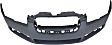 Front Primed Bumper Cover, With Fog Light Holes, Without Parking Aid Sensor Holes