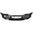 Front, Lower Bumper Cover, Textured, With Tow Hook Holes, With Chrome Trim Holes