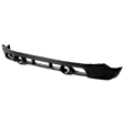 Front, Lower Bumper Cover, Textured, With Tow Hook Holes, With Chrome Trim Holes