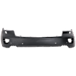 Front, Upper Primed Bumper Cover, With Headlamp Washer Holes, Except SRT/SRT8 Models, CAPA CERTIFIED