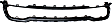 Front, Driver or Passenger Side Bumper Trim, Dark Gray