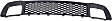 Front, Lower Bumper Grille, Black, For Models without Adaptive Cruise Control, without Tow Hook