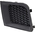 Front, Passenger Side, Outer Bumper Grille, Textured Black