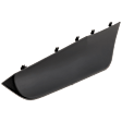Front, Passenger Side Bumper Trim, Textured Black