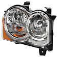 Passenger Side Headlight, with Bulb, Halogen, Laredo/Limited/North Edition Model, CAPA Certified
