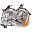 Driver Side Headlight, with Bulb, Halogen, Laredo/Limited/North Edition Models