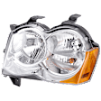 Driver Side Headlight, with Bulb, Halogen, Laredo/Limited/North Edition Models, CAPA CERTIFIED