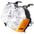 Driver Side Headlight, with Bulb, Halogen, Laredo/Limited/North Edition Models, CAPA CERTIFIED