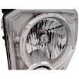 2009 Jeep Liberty - Driver Side Halogen Headlight, With bulb(s), For Models Without Black Bezel and Fog Lights, OE Replacement