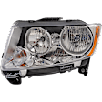 Driver Side Headlight, with Bulb, Halogen, Clear Lens, CAPA Certified