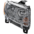 Passenger Side Halogen Headlight, With bulb, Laredo/Laredo E/Laredo X Models