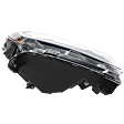 Passenger Side Headlight, with Bulb, Halogen, Clear Lens, Black Interior