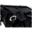 Passenger Side Headlight, with Bulb, Halogen, Standard Type, Chrome Trim