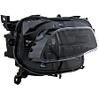2014-2018 Jeep Cherokee - Passenger Side Headlight, with Bulb, Halogen, with Black Trim, CAPA Certified