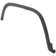 Front, Driver Side Fender Flare, Textured Black, For Models without Off Road Package, Except Trailhawk Model