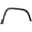 Front, Driver Side Fender Flare, Textured Black, For Models without Off Road Package, Except Trailhawk Model