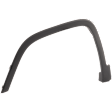 Front, Driver Side Fender Flare, Textured Black, For Models without Off Road Package, Except Trailhawk Model