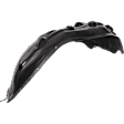 Front, Passenger Side Fender Liner, Plastic, Without Insulation Foam, Except Models with 6.4L Engine