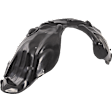 Front, Passenger Side Fender Liner, Plastic, Without Insulation Foam, Except Models with 6.4L Engine